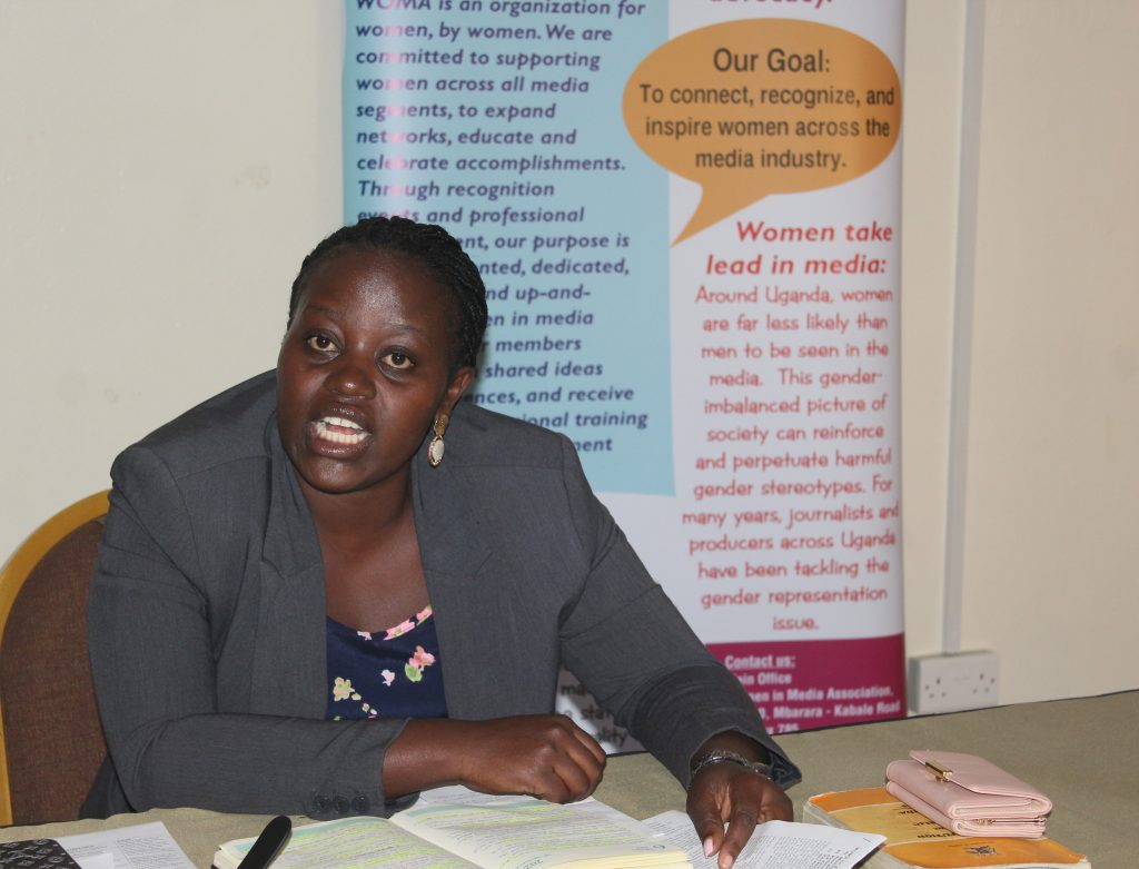 Praise Rukundo, the Legal and Protection Officer WOMA