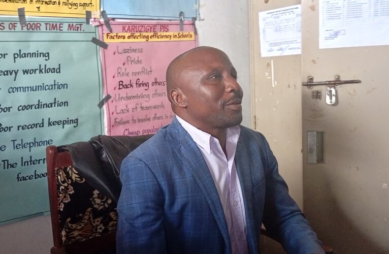 Denies Akatukunda, The head teacher of Karuzigye Primary School