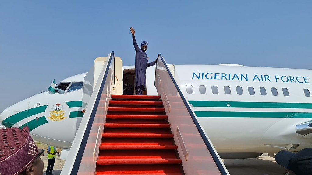 Tinubu-plane