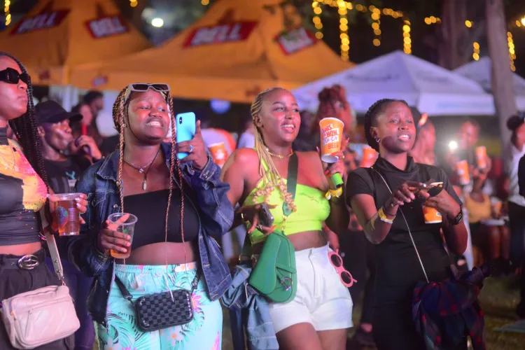 Revellers Enjoying drinks during OBA Fest