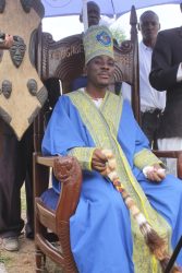 Umar Asiimwe Rubambansi during his time at Ityaba palace when he was enthroned