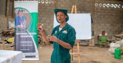 Muhawiyah Mukasa while sharing knowledge with other farmers (1)
