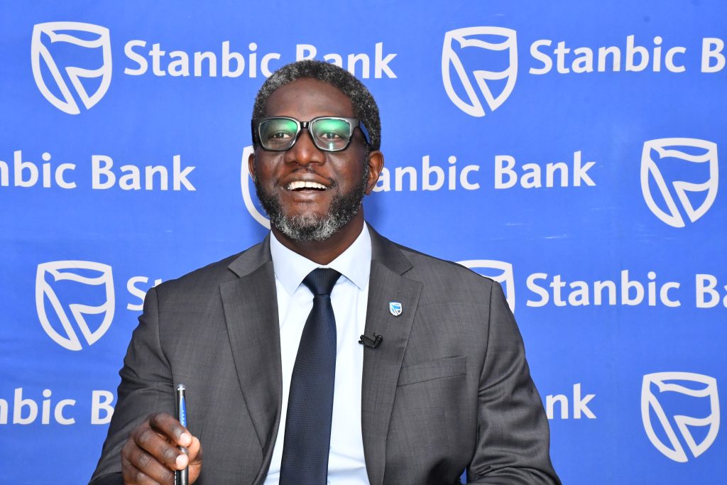 Sam Mwogeza, the Stanbic Bank Executive Director making remarks (2)