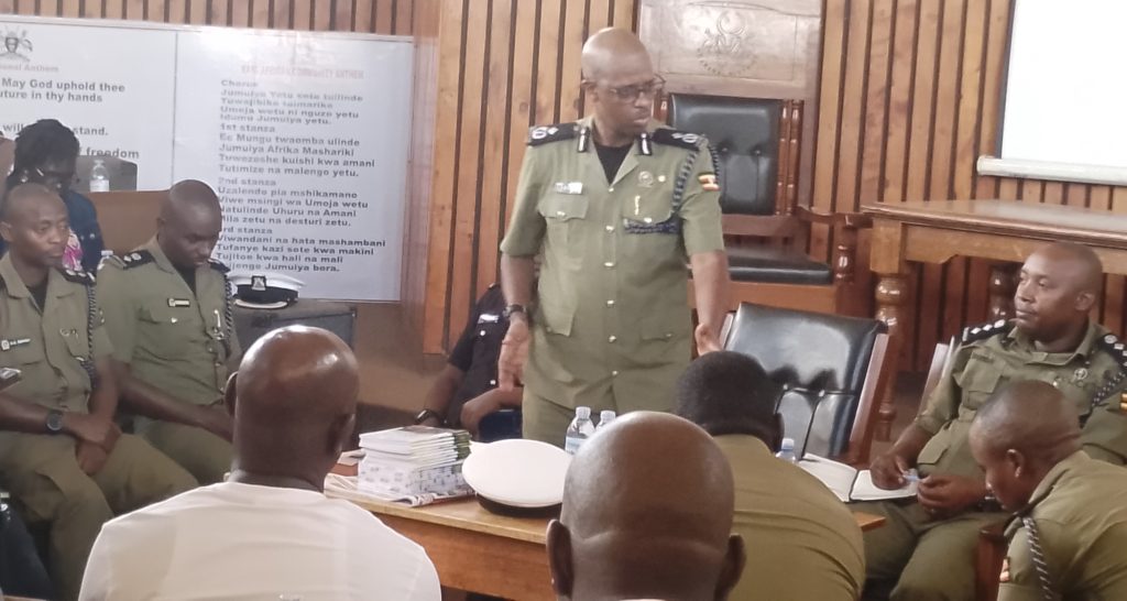 ACP Musinga speaking during the meeting