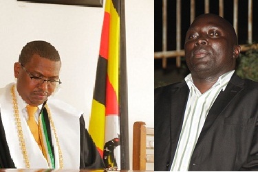 Airport clearing agent -Stanley Namayirira (R) who is set to unseat mayor Fabrice Brad Rulinda (L)