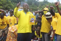 Andrew Baryayaga aja after being elected unopposed