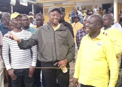 Dr. Tanga Odoi, The Chairman NRM Electoral Commission meeting some leaders in Mbarara Recently