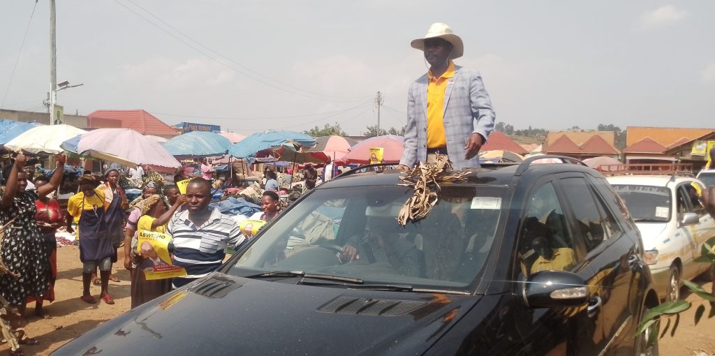Mayor Kyabwisho in the drive in Koranorya Market