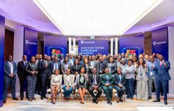 The Regional Stanbic Bank delegation pose for a photo concluding the two day summit in Arusha Tanzania