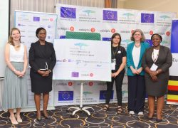 In the group photo is the Equity Bank representative- Catherine Psomgen, Director, Public Sector and Social Investments together with the UGEFA team.