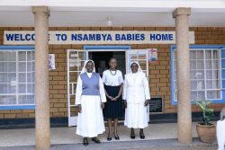 Sr. Teddy Nakyanzi (L), the director of Nsambya Babies Home and Sr. Sarah Nnaamala (R), the director of Child Welfare and Adoption Society (1)