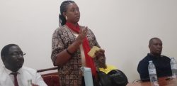 Jackline Kankunda, DRCC Mbarara City North during the meeting