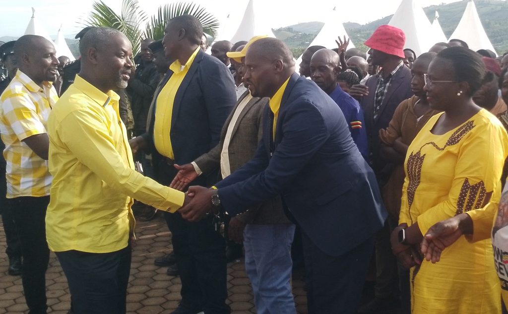 Patrick Musinguz receiving Speaker Tayebwa at his home