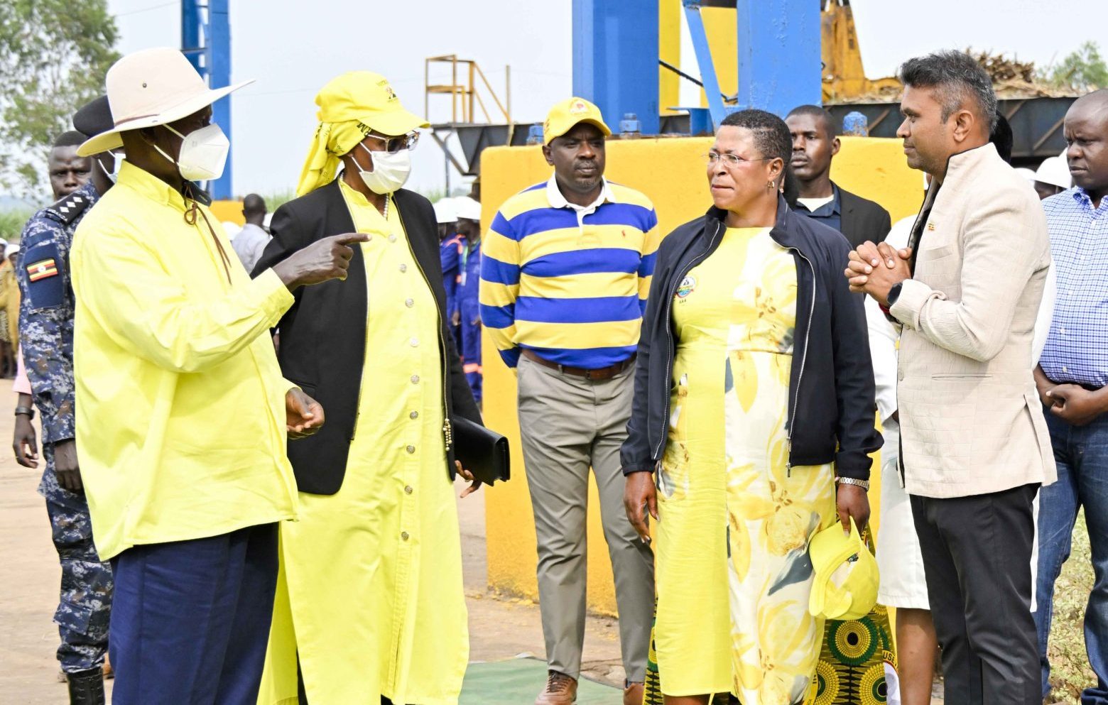 Museveni Commissions Victoria Sugar Limited Factory In Luwero , Hails Proprietors for supporting national development