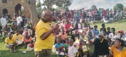 MP Bataringaya on campaign rally in Bwegure
