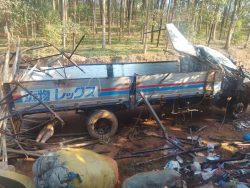 The Fuso Lorry invloved in the accident