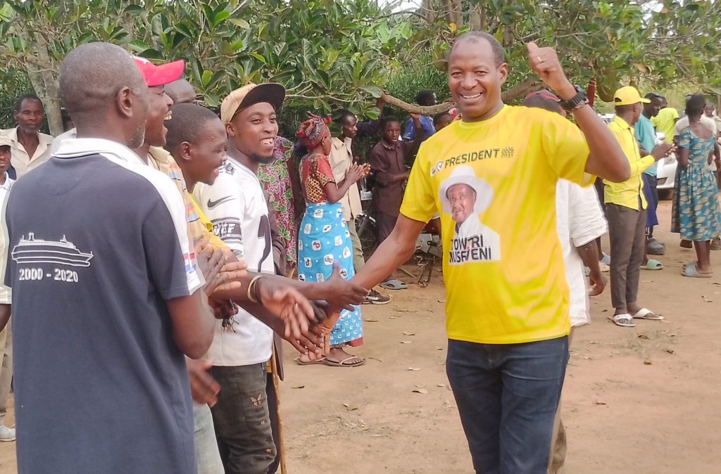 JB Bamuturaki during the rally