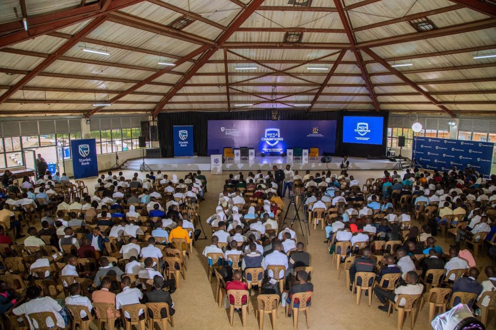 Aerial view of students from different schools attending the 2025 boot camp at Seroma Christian High School