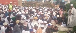 Yusuf Azizi reading the message from Sheikh Mufti Mubajje to Muslims in Mbarara
