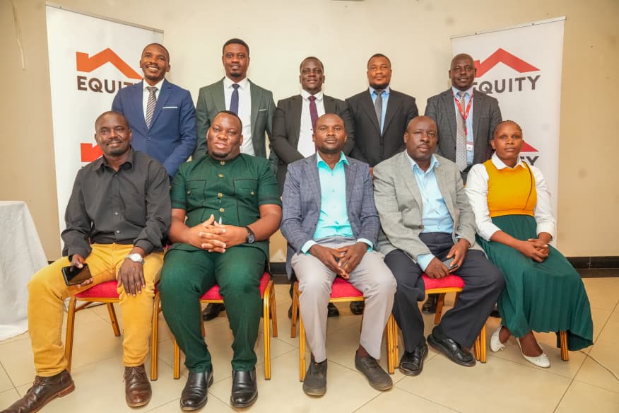 06 In the photo is Equity Bank officials and some of the school owners that attended the event.