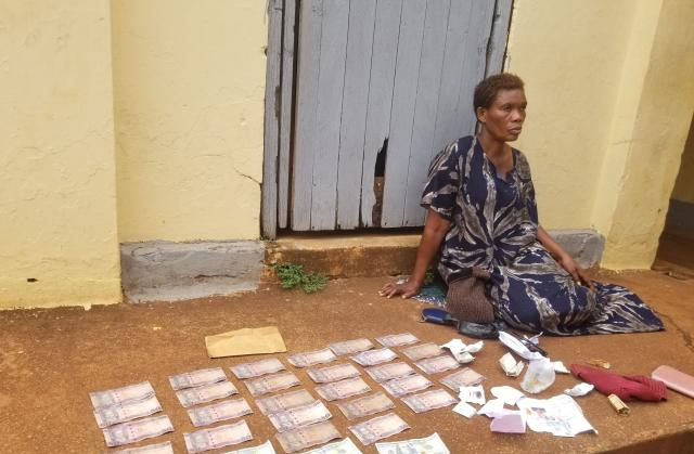 Mariam Bahati on arrest at Jinja CPS