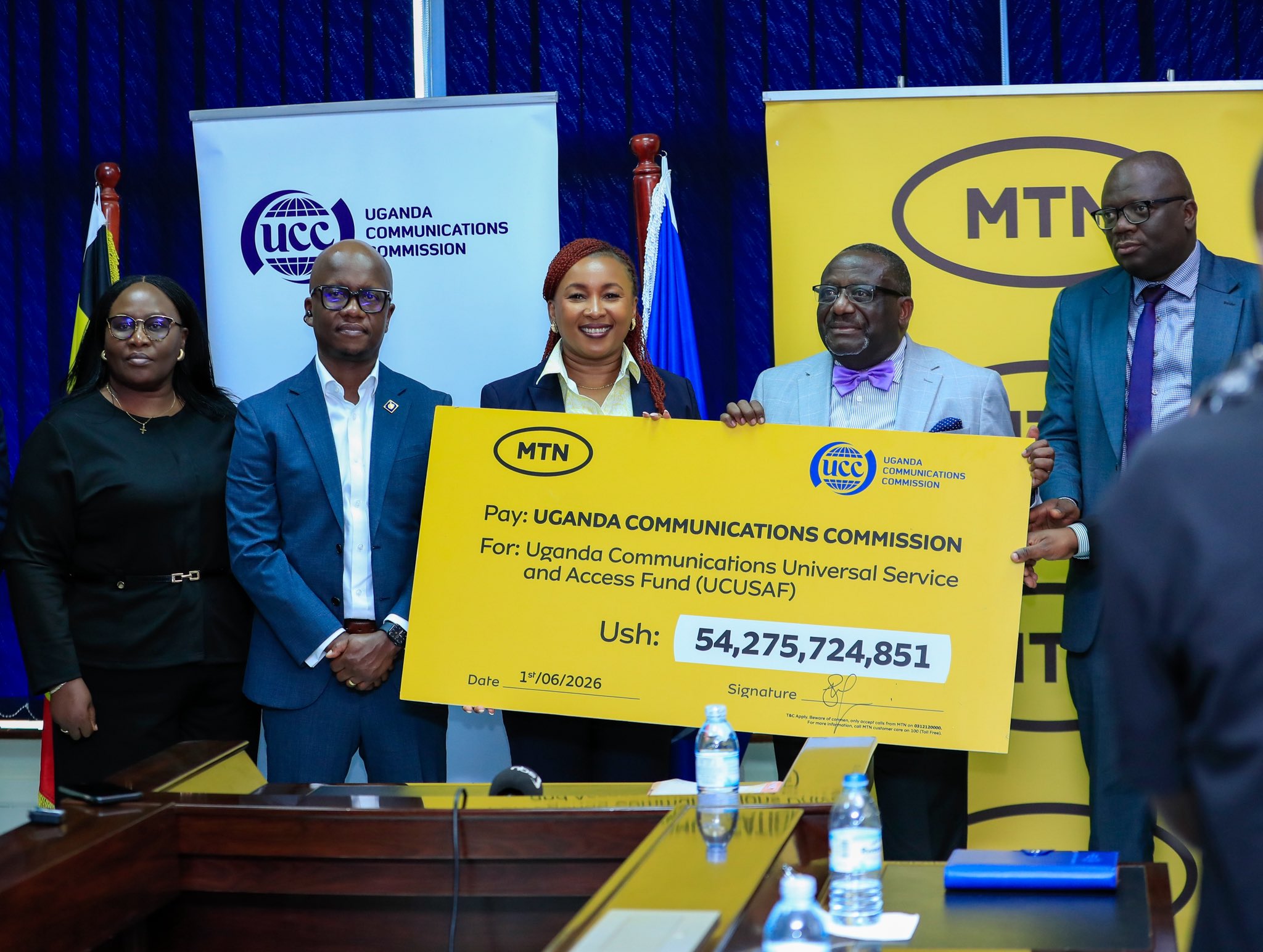 MTN’S BIG PAYDAY! Telecom Giant Boosts Uganda’s Digital Future With Sh54Bn Injection Into UCC Fund