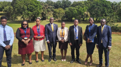 Housing Finance Bank officials pose for a group photo at the recently concluded Akright Marathon and Celebration for 20 years anniversary