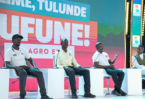Philip Kiryowa, a financial literacy trainer at Equity Bank Uganda shares his thoughts during a panel discussion