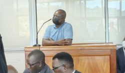 Chris Obore in court
