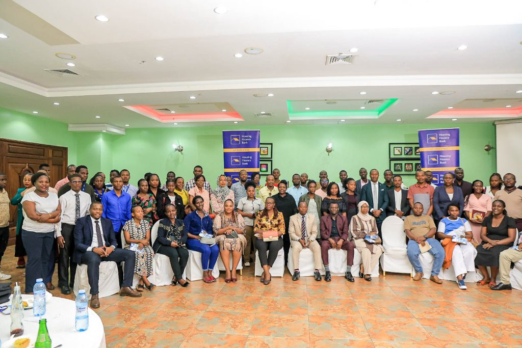 Group photo of both Housing finance bank and Agents after the event was done