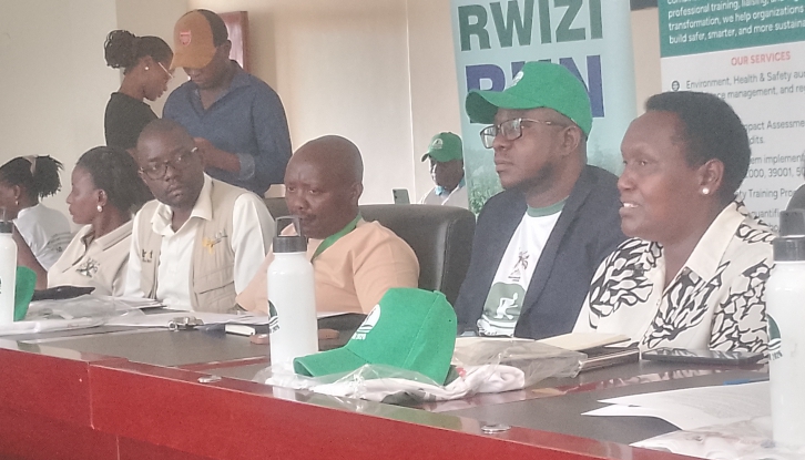 Mbarara City RCC, team leader of Rwizi Run Emory and other guests launching the Rwizi Run 2026