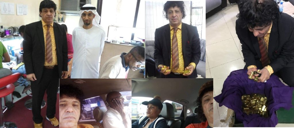 Mohammad Mozyed Hassan (in a suit and yellow shirt ) who was scammed. He claims connections to Jordan Royal family