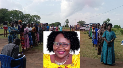 Okwerodot women line up behind their preferred candidate