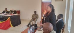 RCC Jackline Kankunda speaking in the council meeting