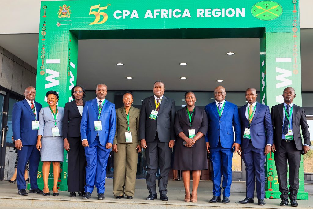 Speaker Jacob Marksons Oboth, together with a delegation of MPs attending the 55th CPA Africa Region Conference held in Lilongwe, Malawi. (1)