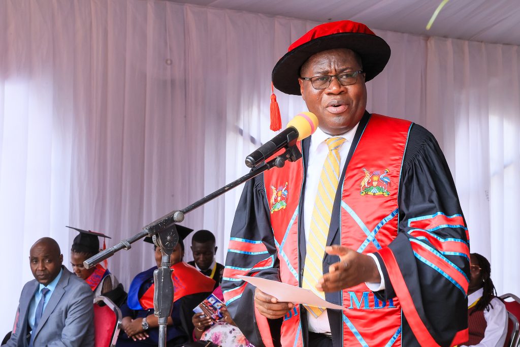 Speaker Oboth addresses at the MBI congregation