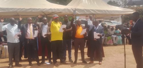 some of the LC Chairpersons swear-in
