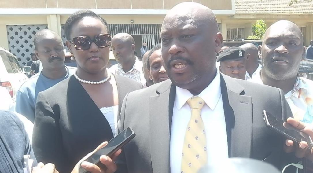 NRM’s Godfrey Aine Kaguta alias Sodo, whose election as Mawogola North MP is being challenged on grounds of violence
