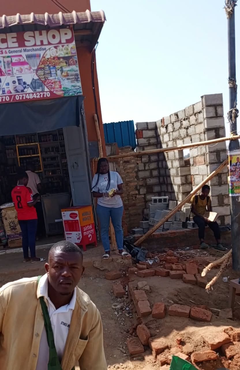 One of the lockups under construction before in Kijungu opposite Shukuran