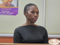 Patricia Rose Turindwamukama, a 21-year-old in the dock on Murder charges