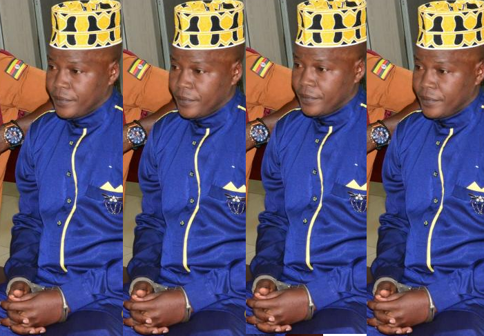 The Convict sheikh Sheikh Umaru Muwonge being guarded in Court