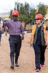 Zigoti Coffe Works Chairman Charles Roscoe Nsbuga and Mahvish Malik- Equity Group Associate Director, Trade Relations touring the farm