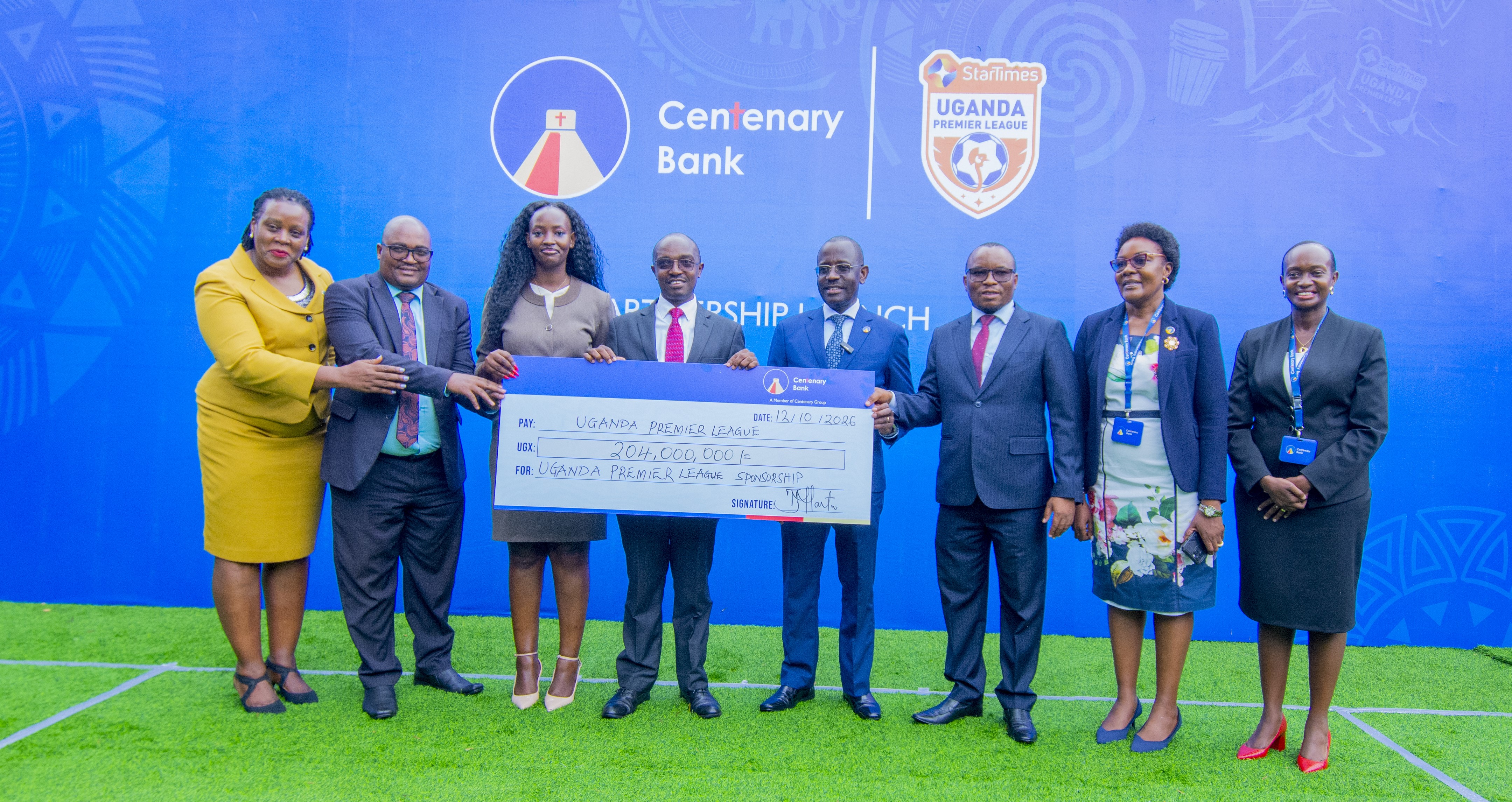 Centenary Bank and Uganda Premier League Officials at the launch of their partnership for the UPL