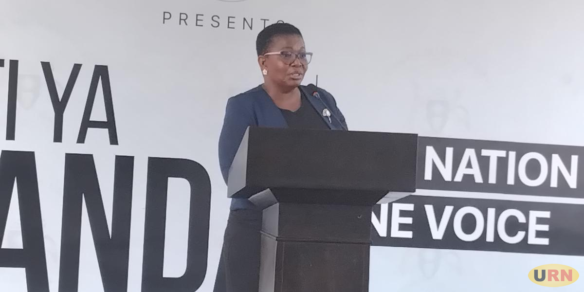 Minister for ICT and National Guidance, Justine Kasule Lumumba at Uganda Media Centre.