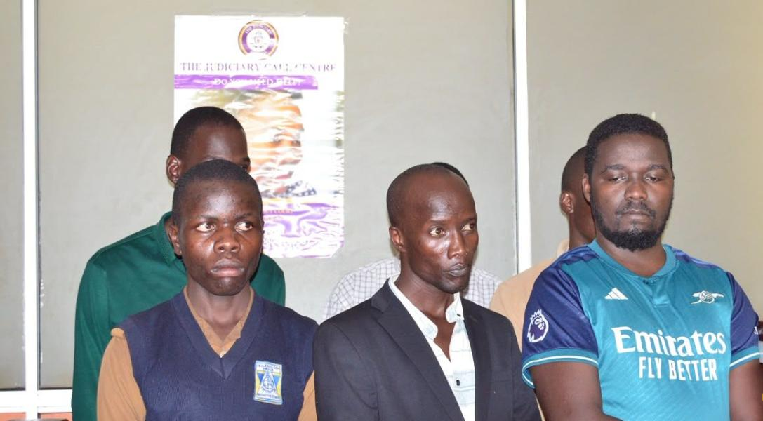 The accused Persons Appearing before the City Hall Magistrates Court in Kampala